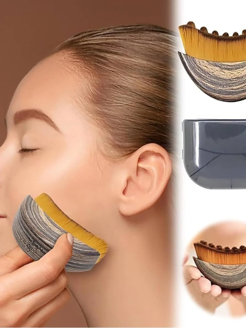 Lymphatic Face Brush Jawline Sculpting Facial Massager Skincare Tool NWOT